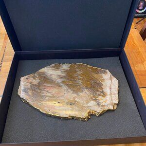 Kiva Calcedonia/Gold platter